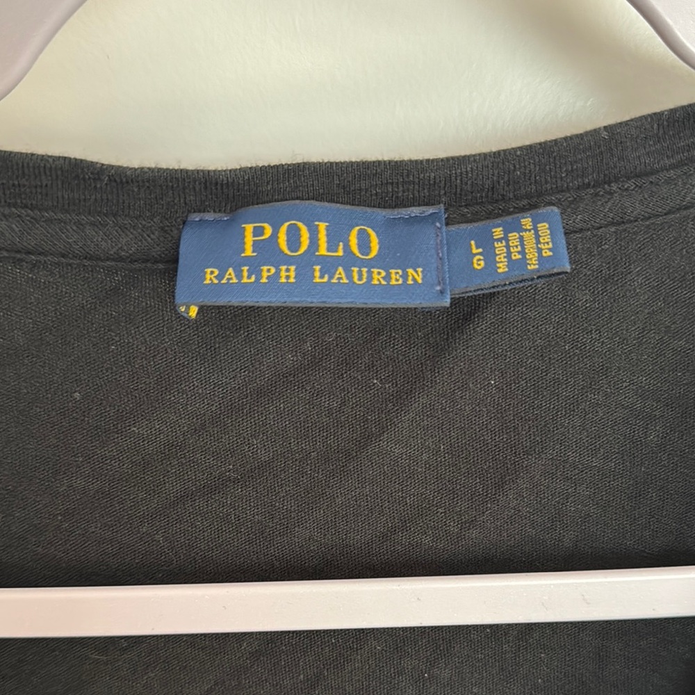 Polo by Ralph Lauren Women's Black V-Neck Top - Picture 2 of 6